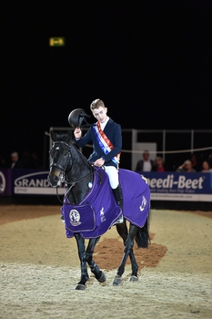 Toby Fry takes the honours in the Leading Pony Showjumper of the Year